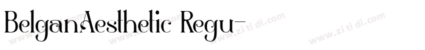 BelganAesthetic Regu字体转换